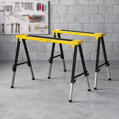 Tréteaux pliables télescopiques réglables en hauteur surface (1/5)