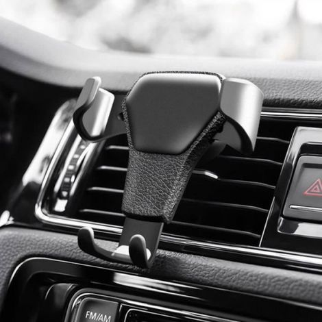 Telephone Support Noir Gravité ventilation Voiture Mount Holder Stand Berceau Universel support voiture support iphone Mobile GPS