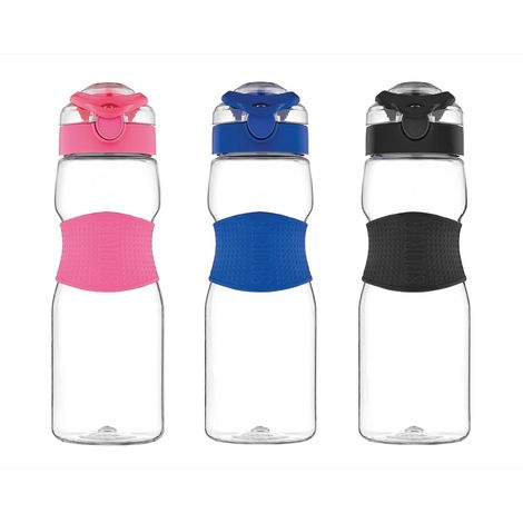 BORRACCIA TRITAN CAPIENZA 0.75LT CON CLICK IN SILICONE DI COLORE ASSORTITO