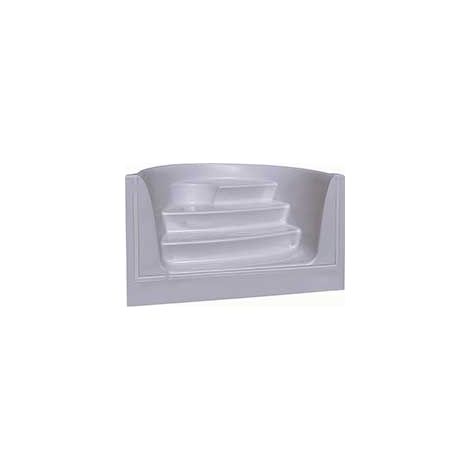 Scala monoblocco in vetroresina per piscina interrata colore grigio