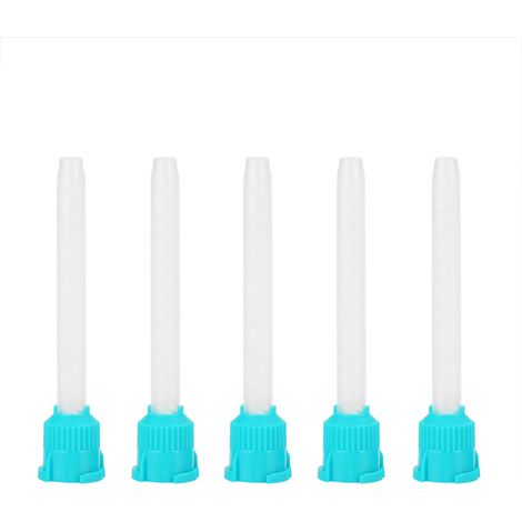 50 embouts mélangeurs dentaires jetables, silicone souple, usage intraoral, rapport 1:1 (1/5)