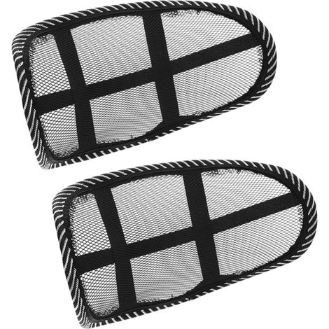 Lot de 2 Oreillers Mignons pour Appui-tête de Voiture en Maille Néoprène Respirante, Support Cervical Confortable Compact pour Siège Auto Été (1/5)
