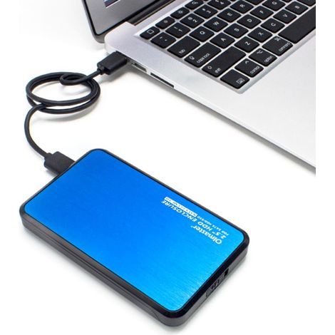 Boîtier Disque Dur 2.5 Pouces - USB 3.0 - Compatible SATA HDD SSD Jusqu’à 6 To - Aluminium et Plastique - 135 x 81 x 17 mm (1/5)