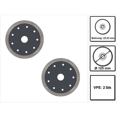 Festool TL-D125 PREMIUM juego de discos de corte diamantados 125x1,2x22,23mm ( 2x 769162 ) para hormigón y piedra natural para DSC-AGC 18-125, AGC 18-125, DSC-AG 125 FH, AGP 125 (1/5)