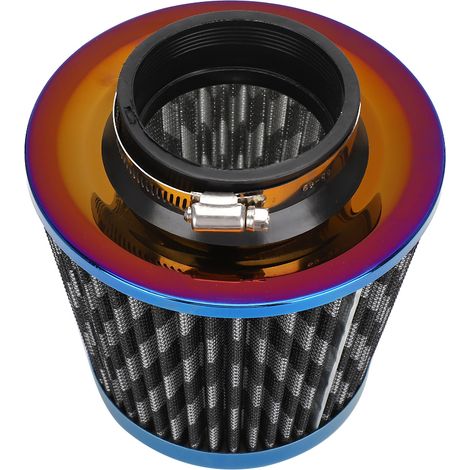 Ortviai Filtre à air moteur modifié en alliage d’aluminium avec tête champignon 76 mm, fibre de carbone (1/5)