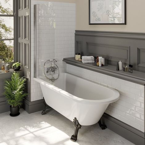 Freestanding 1500mm Bath Tub Traditional Single Ended Bathroom Dragon Feet
