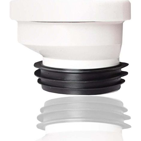 Tuyau de raccordement excentrique de 2 cm, buse de tuyau de toilette rigide coudée en plastique, drain, excentrique droit, raccord de raccordement de toilettes (1/4)