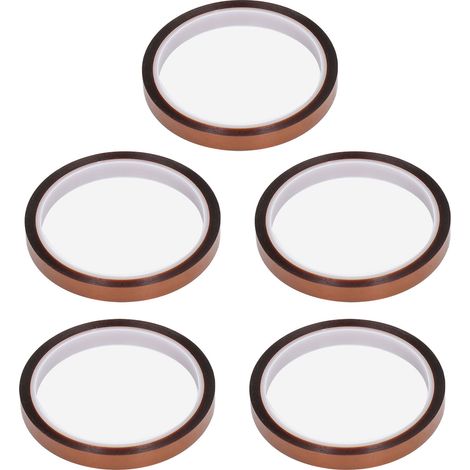 5Rouleaux Ruban Polyimide Antistatique Isolation Haute Température 33M Longueur 10mm/0.39in Largeur Accessoire (1/5)