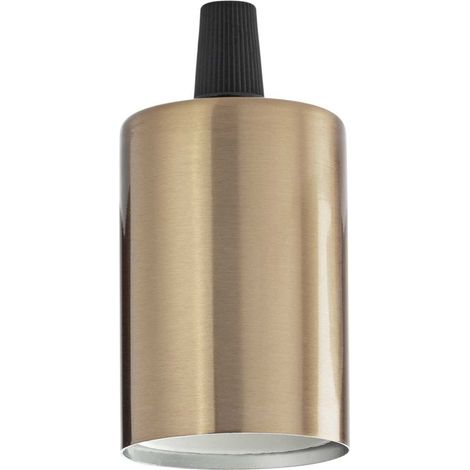 Portalampada Metallo Ottone 1 Luce E27 Liscio (1/4)