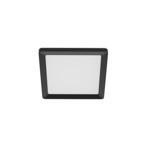 Plafone Quadrato Nero Valen 13W