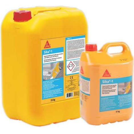 Lote de 4 unidades Sika-1 5 KG Garrafa SIKA