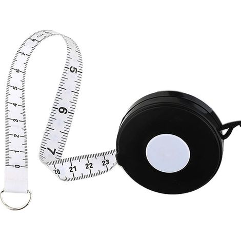 Ruban à mesurer souple, Ruban à mesurer double face pour la couture, la confection de vêtements, la perte de poids, la mesure de la taille, règle rétractable 205cm/80Inch