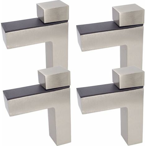 F Type Glass Shelf Brackets Adjustable Glass Shelf Brackets - 4 Pieces