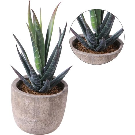 Plante Succulente Artificielle Pot Faux Bonsaï Vintage pour Décoration De Bureau Ornement De Table pour Maison Jardin (1/5)