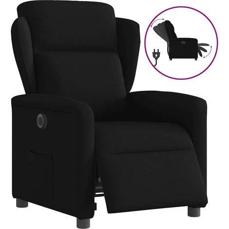 Relaxsessel Elektrisch Schwarz Stoff