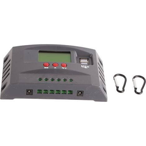 Régulateur Solaire MPPT 20A avec Affichage LCD, USB et Adaptation Auto 12V/24V pour Panneaux Solaires (1/5)
