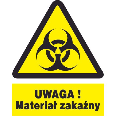 ZOO-31 - Atención: material infeccioso - Cartel de seguridad e higiene
