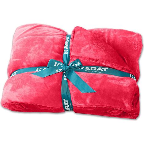 Kuscheldecke Grace Rot 150 x 200 cm (1/4)