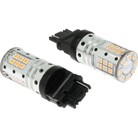 Lampada Led 3156 T25 P27W W2.5x16d Canbus 12V 25W Reale Arancione Per Frecce Auto Americano No Errore (1/3)