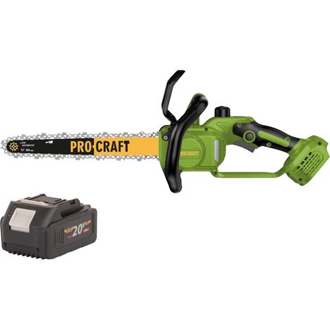 Motosega a batteria Procraft PKA33-BB 20 V 304 mm Brushless + 1x batteria 4,0 Ah - senza caricabatteria