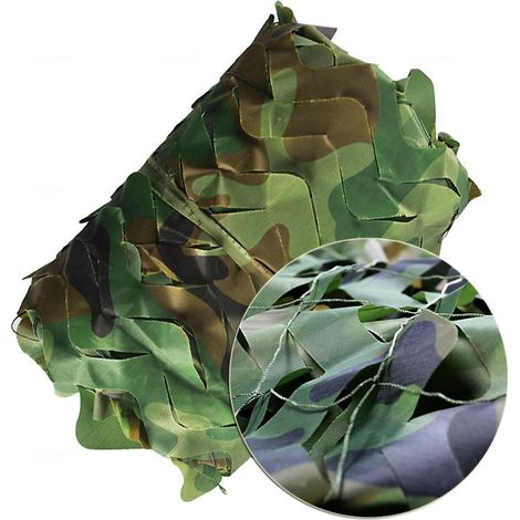 Tente multicolore 2x3m, filet de Camouflage, bâche de voyage, Camping en forêt, chasse, tir, pêche, abri solaire, hamac de Camping (1/5)