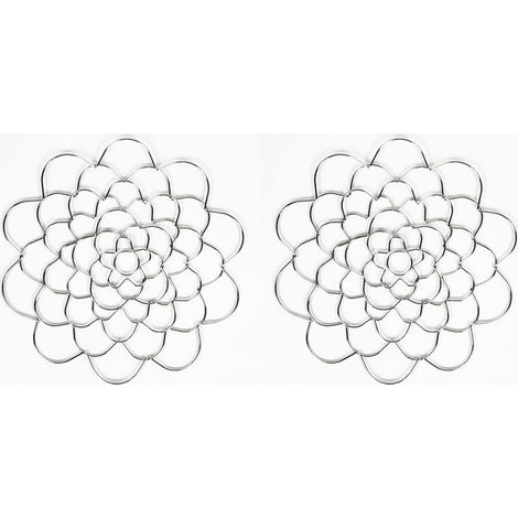 2 supports pour compositions florales, Organisateur de fleurs en fil métallique, Outils de composition florale, Convient aux vases, tiges et bouquets (1/5)