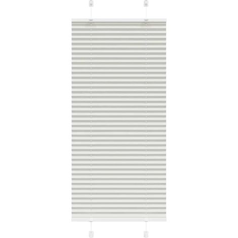 Plissee Hellgrau 65x150 cm Stoffbreite 64,4 cm Polyester