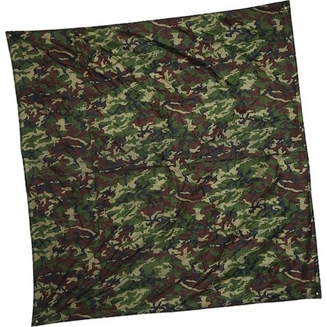 Abri de bâche de tente de pluie de tapis imperméable léger portatif extérieur de Camouflage (32.9 m). (1/5)
