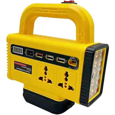 Convertisseur de puissance intelligent multifonction 150 W, portable, CC 20 V vers CA 180-220 V, pour batterie Dewalt 20 V. (1/5)