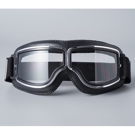 Lunettes de moto rétro aviateur