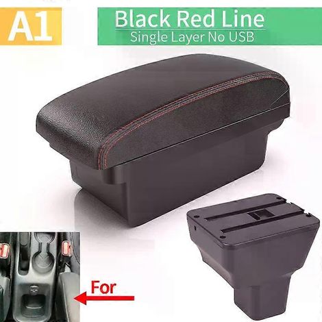 Demande de modification intérieure pour Nissan Kicks 2016-2021 : mise à niveau de la console centrale, rangement à double couche, accoudoir surélevé, accessoires et port USB. (1/5)