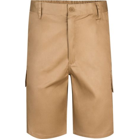 bermuda pinzas multibolsillo beige talla 38-60 color ropa color beige tallaje talla 58