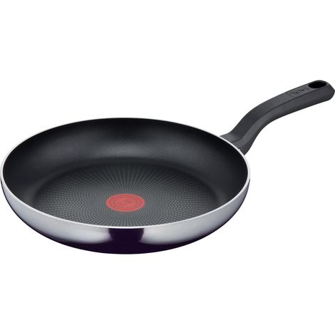 Tefal Resist D52606 - Sartén de aluminio (28 cm, inducción, señal térmica a temperatura ideal, especialmente resistente, revestimiento antiadherente, fácil limpieza, apta para todo tipo de fuegos) (1/3)