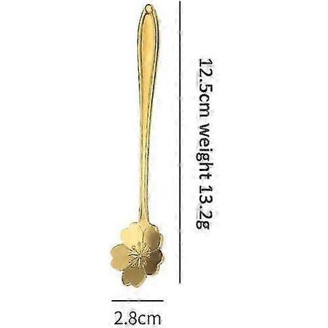 Cuillère à café rose (1 pièce), cuillère à long manche mignonne, cuillère à dessert/glace, cuillère à mélanger en acier inoxydable, vaisselle de cuisine QYI04 (1/5)