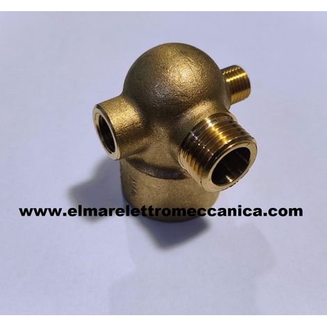 Raccordo 4 Vie Ottone x Elettropompa Kit Autoclave SPERONI (1/3)