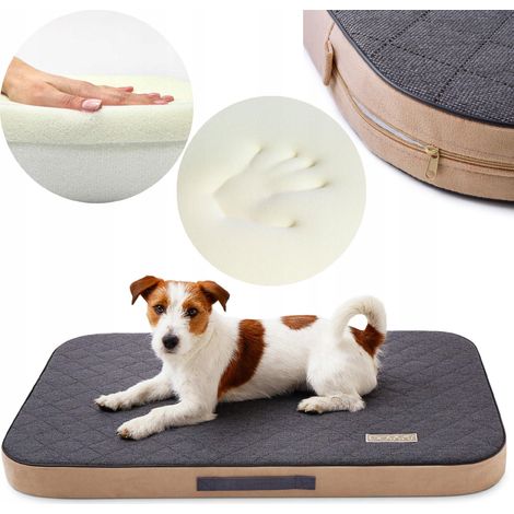Matelas orthopédique pour chiens DOTTY avec mousse à mémoire de forme (1/4)