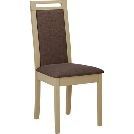 Chaise Victorville 344, Sonoma chêne, 96x47x52cm, Tissu, En bois, Bois (1/4)