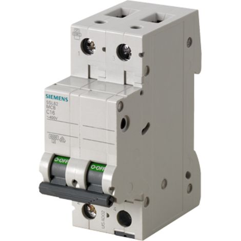 Interruptor automático 2P B 6A 6kA AC Sentron 5SL6206-6