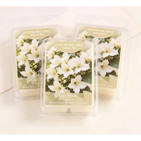 Bougies parfumées au gardénia, blocs de cire parfumée, cire de soja, blocs de parfum d'ambiance, parfums d'intérieur, sprays d'ambiance (1/5)