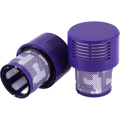 Lot de 2 filtres de rechange pour aspirateur Dyson Cyclone V10 SV12 Absolute Animal Total Clean Pièces d'aspirateur HEPA Préfiltre Dyson V10 SV12 Remplace les pièces 969082-01 (1/5)