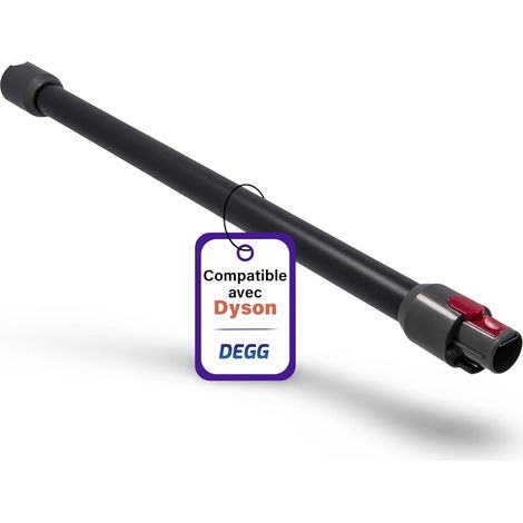 Tube Télescopique - 1 Pièce - Plastique Renforcé - Extension 32mm - Pour Dyson V7 V8 V10 V11 V15 - Noir (1/5)