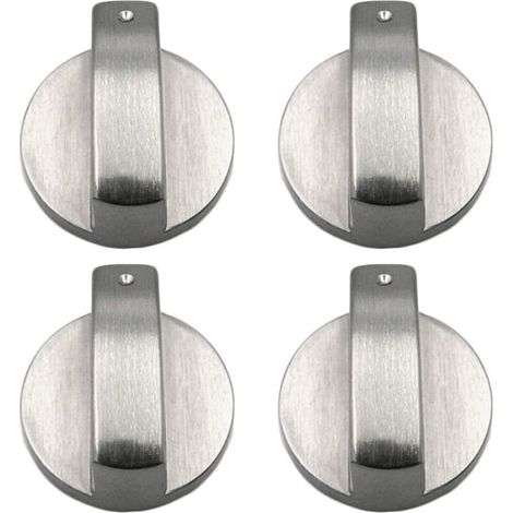 Ulisem4 pièces bouton cuisinière boutons de cuisinière à gaz boutons de cuisinière à gaz en métal bouton de cuisinière à gaz contrôle boutons de cuisinière en métal pour cuisine 6mm (1/4)
