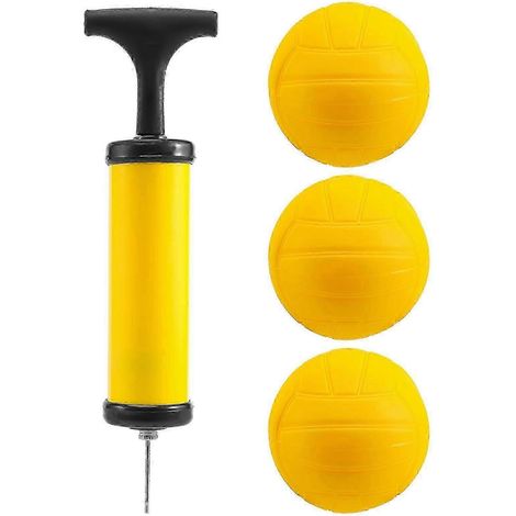 Lot de 3 mini-ballons de volley-ball Roundnet avec pompe. Résistants et adaptés à la compétition et à l'entraînement. (1/5)