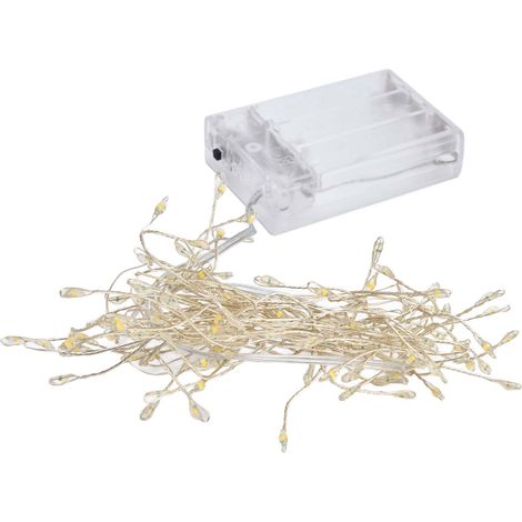 100 LED Kupferdraht-Lichterkette, multifunktional, wasserdicht, dekorativ, für Zuhause und Feste (1/5)
