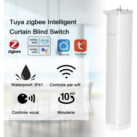 Interrupteur intelligent Tuya ZigBee pour stores et rideaux motorisés, compatible avec Alexa et IFTTT. (1/5)