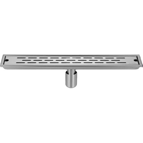 Drain douche linéaire 20 pouces avec crépine amovible, anti-odeurs anti-obstruction, attrape-cheveux, acier inoxydable (1/5)