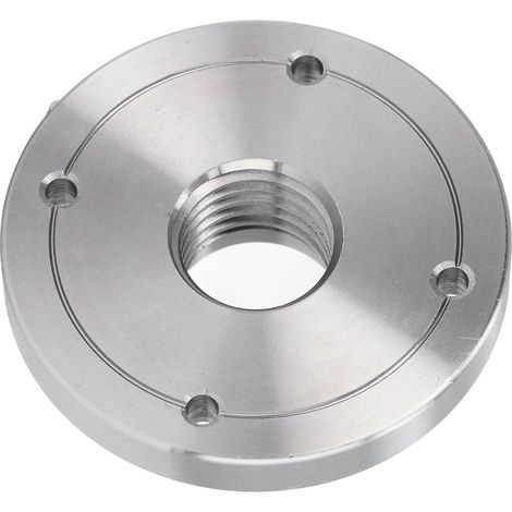 Plateau de tour de 3 pouces en acier allié pour le travail du bois, avec 4 trous de vis pour broche de 1 pouce x 8 TPI (1/5)