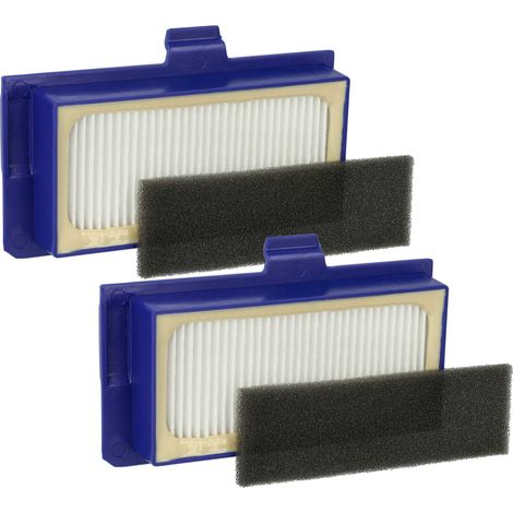vhbw Set di filtri sostituisce Rowenta ZR710101 per aspiratore - 4x filtro di ricambio (filtro HEPA, filtro in spugna)
