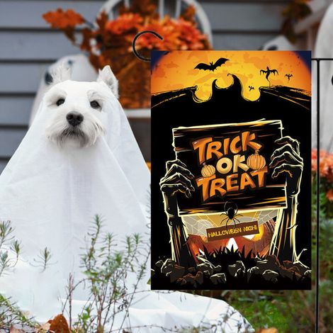 Halloween Flag, Halloween Flag, Halloween Horror Themed Tombstone Decoration Flag, Yard Flag, Garden Flag 30×45CM (1/5)