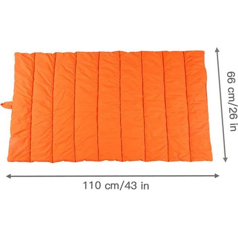Tapis pour chien grand lit pour chien lavable, oreiller antistatique pour chien, hygiénique, pliable, grande couverture de voyage pour animal de compagnie chat 110 x 66 cm - orange (1/3)